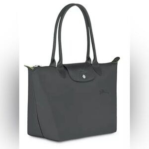Longchamp Le Pliage Green Medium Nylon Tote Bag | color: graphite